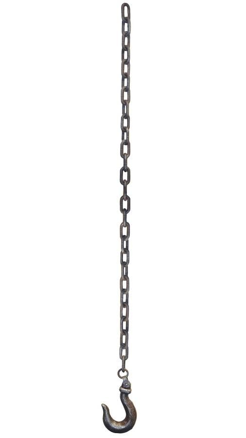 Hook With Chain Plastic 63in Halloween Prop