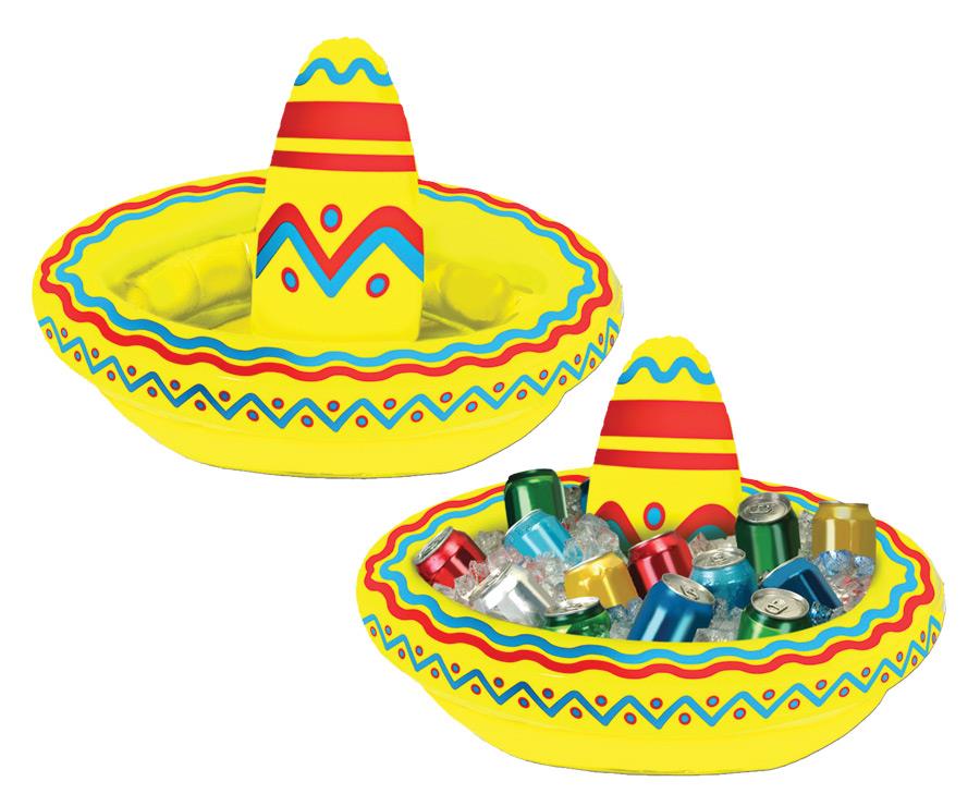 Inflatable Mexican Sombrero Drinks Cooler