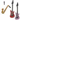Inflatable Jukebox Rock Instruments Pack of 4