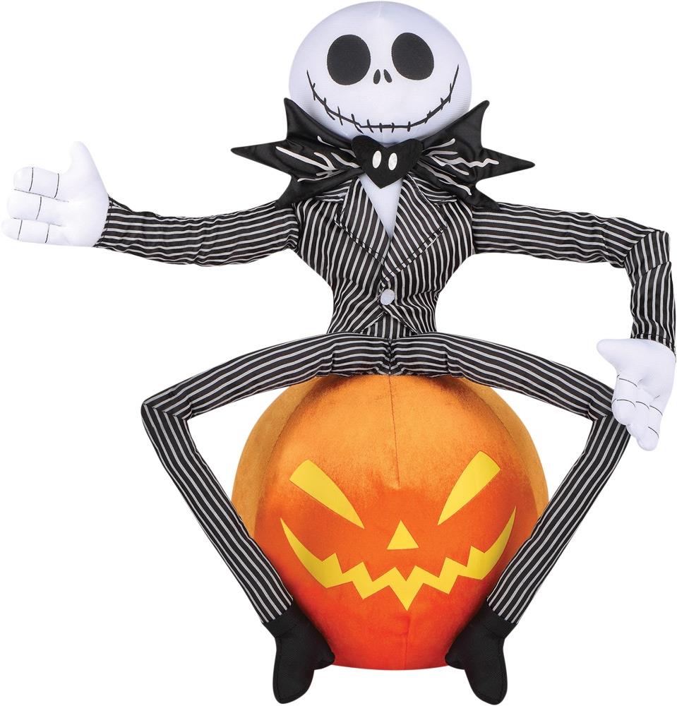 The Nightmare Before Christmas Jack Skellington on Pumpkin Greeter Halloween Prop