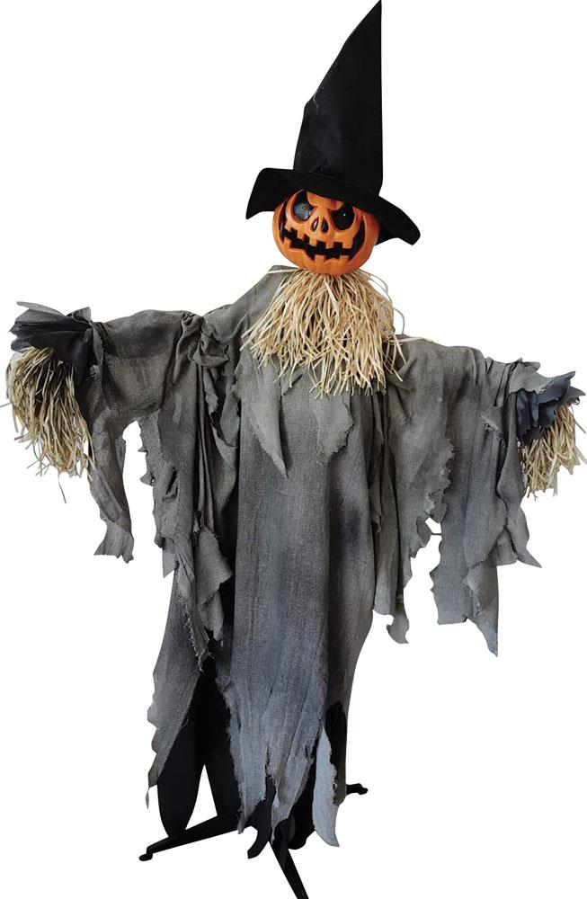 Pumpkin Scarecrow Animated Halloween Prop