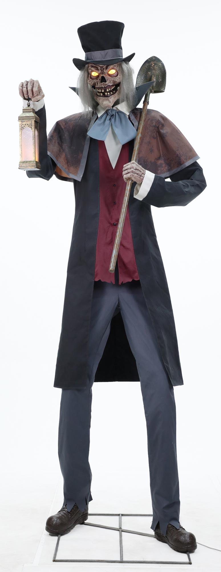 Graveyard Host Animated Halloween Prop