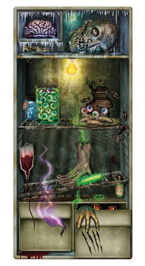 Halloween Refrigerator Door Cover Halloween Decoration