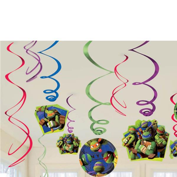 Teenage Mutant Ninja Turtles Hanging Swirls Pack of 12