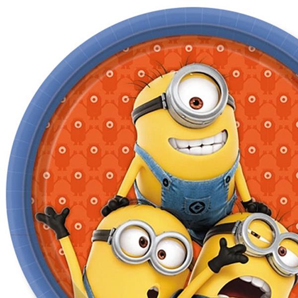 Minions Party Plates 23cm Pack Of 8