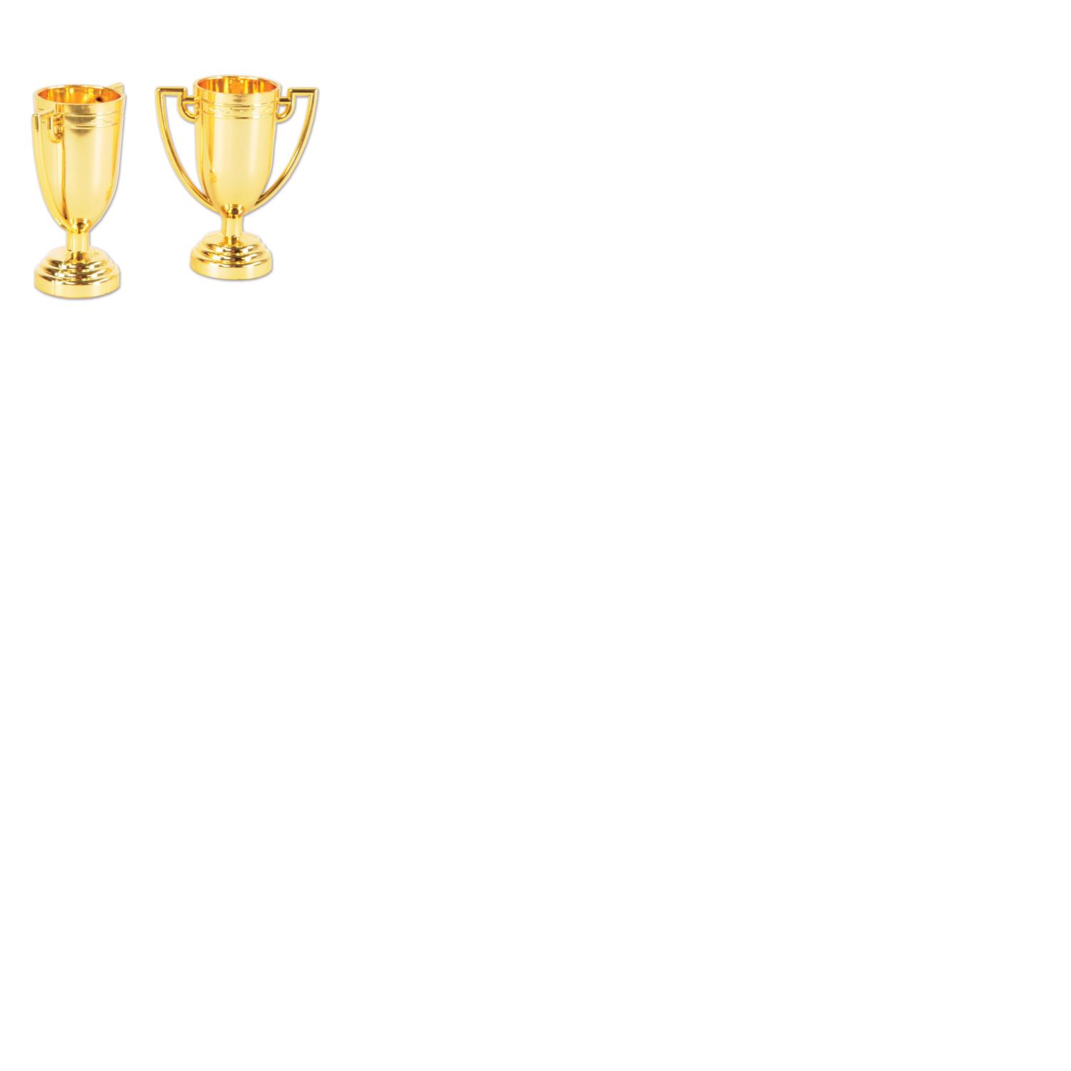 Gold Trophy Cups Pack of 8