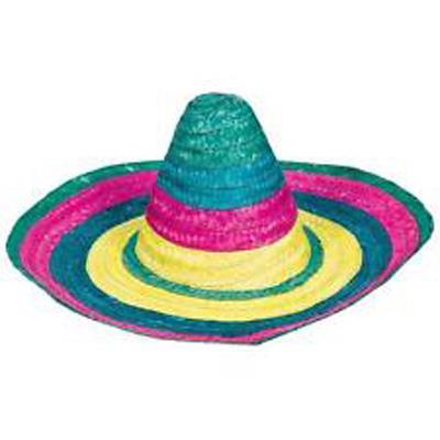 Fiesta Sombrero Multicoloured 50cm Adult Hat