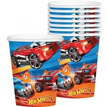 Hot Wheels Wild Racer Paper Cups Pack of 8