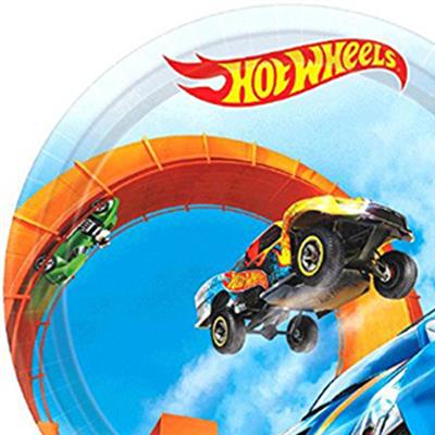 Hot Wheels Wild Racer Round Paper Luncheon Plates Pack of 8