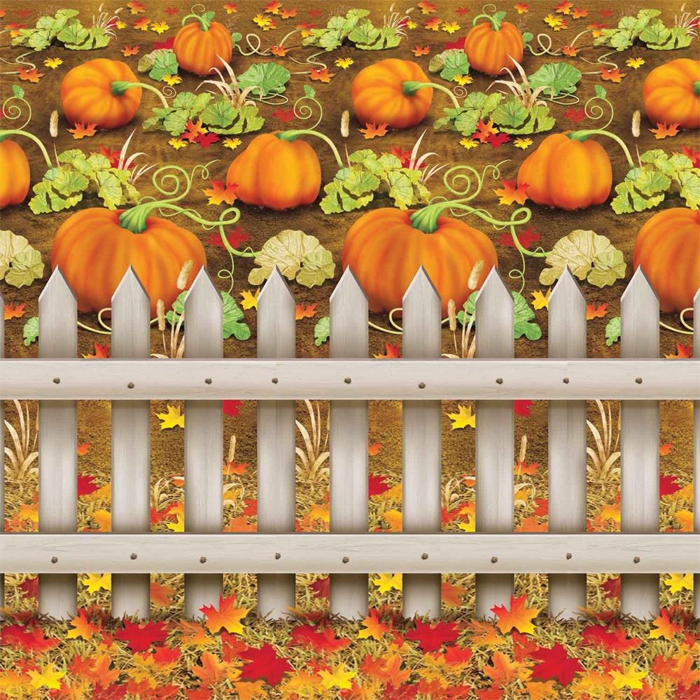 Thanksgiving Halloween Pumpkin Patch Backdrop