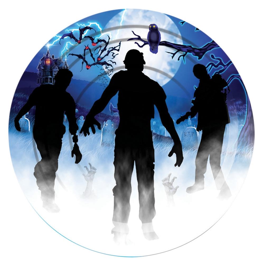 Zombie Party 7in Plates Pack of 8