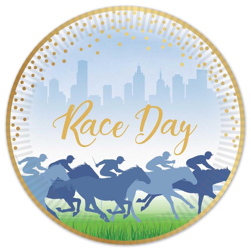 Melbourne Cup Race Day 23cm Paper Plates Pack of 8
