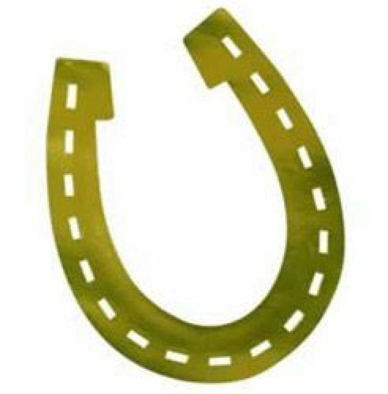 Horseshoe Gold Silhouette Foil Cutout