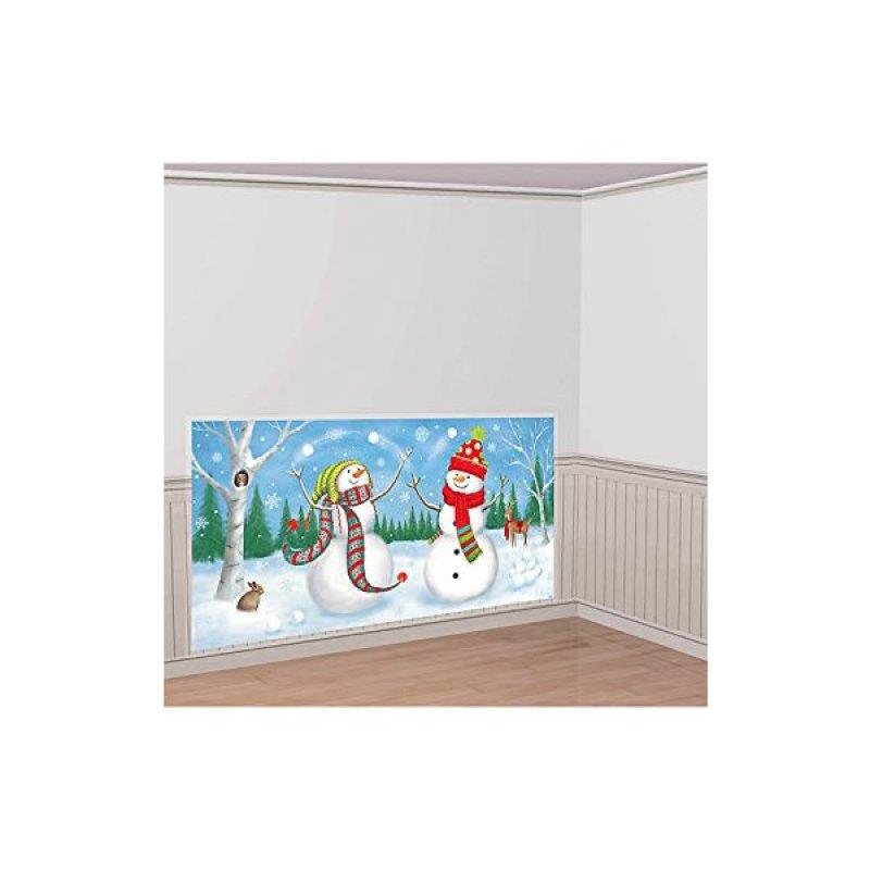 Whimsical Snowmen Scene Setter Add On Decoration