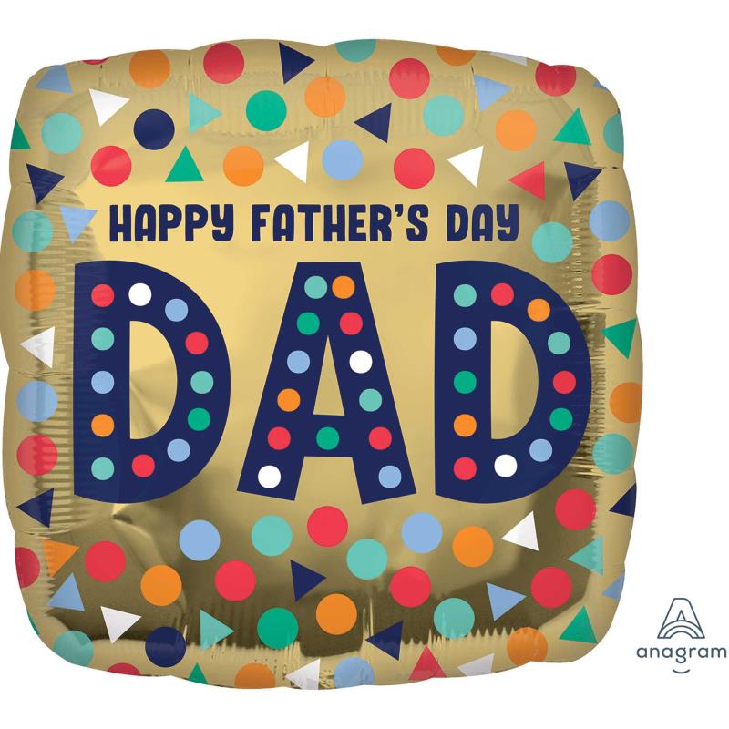 Happy Father's Day Dad 45cm Foil Balloon