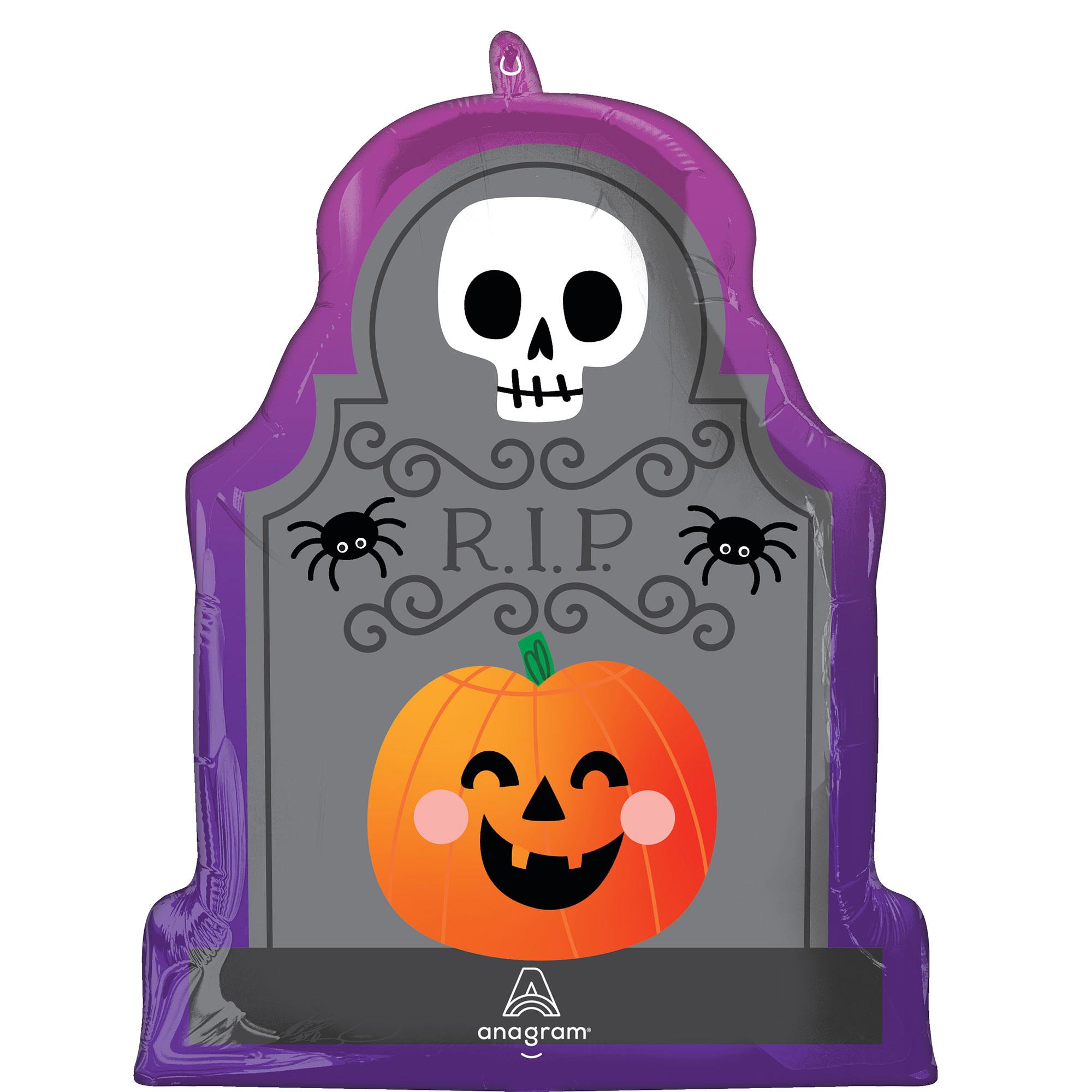 Shape Fun and Spooky RIP Tombstone Foil Balloon