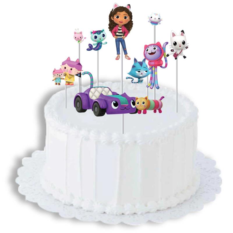Gabby's Dollhouse Cake Topper Kit