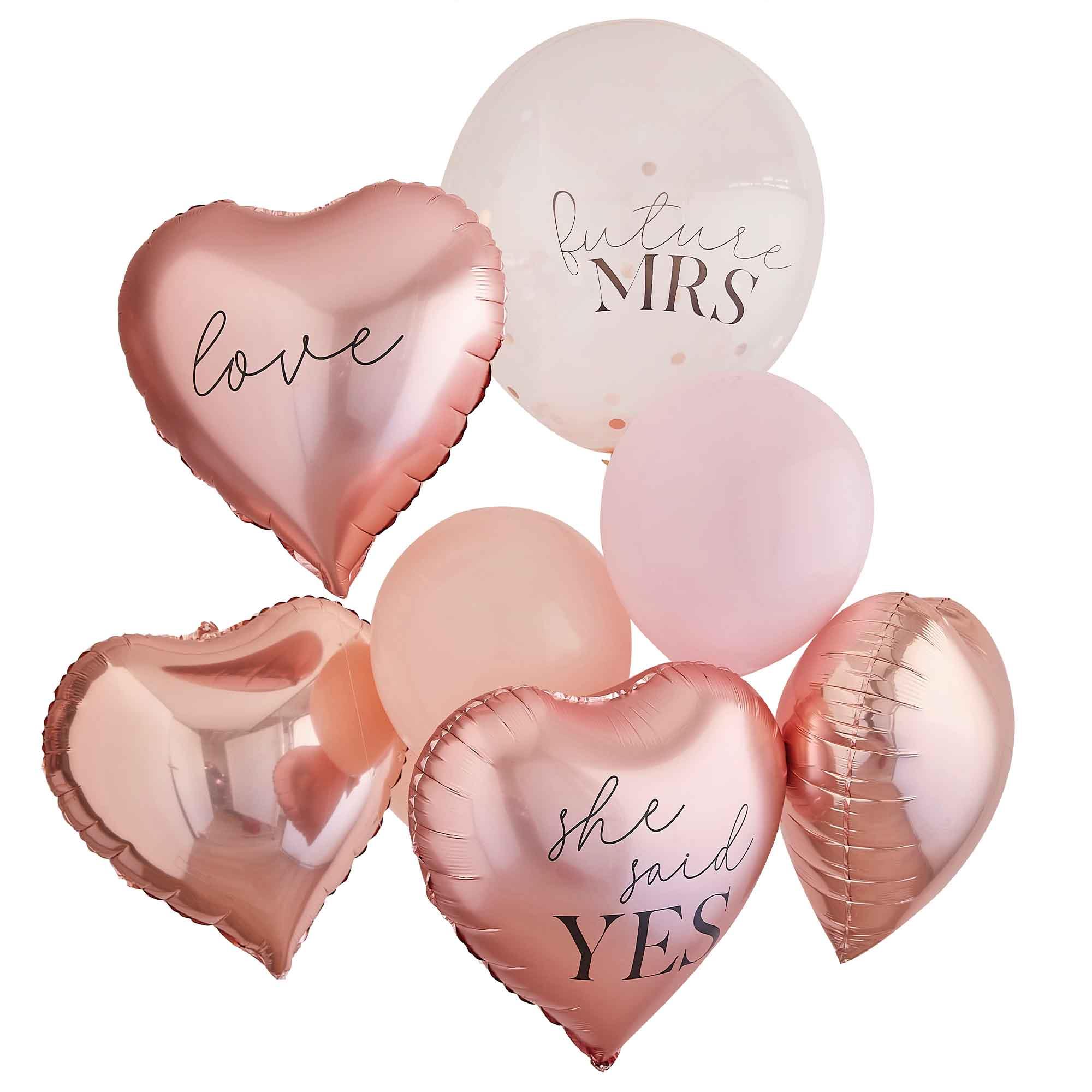 Blush Hen Balloon Cluster