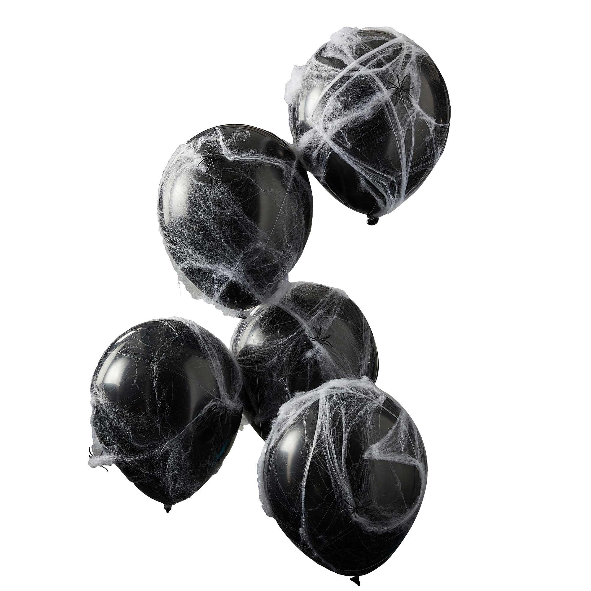 Fright Night Halloween Web Balloons Pack of 5