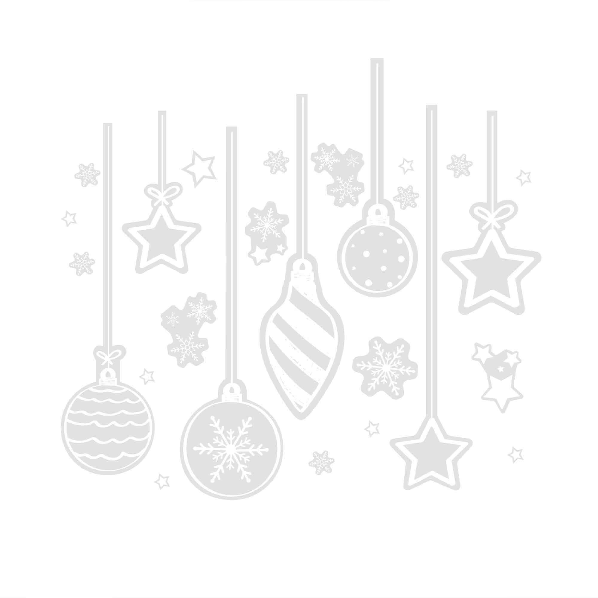 Christmas Deck the Halls Window Stickers Pack of 56