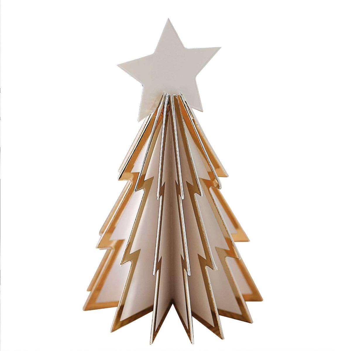 White Christmas Tree Place Cards Pack of 6