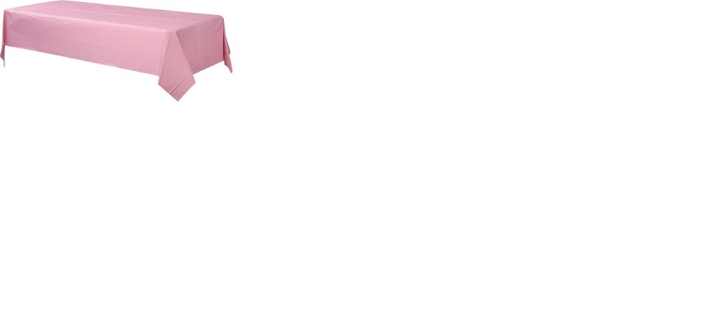 New Pink Plastic Rectangular Tablecover