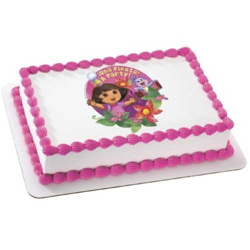 Dora the Explorer Edible Icing Cake Decoration