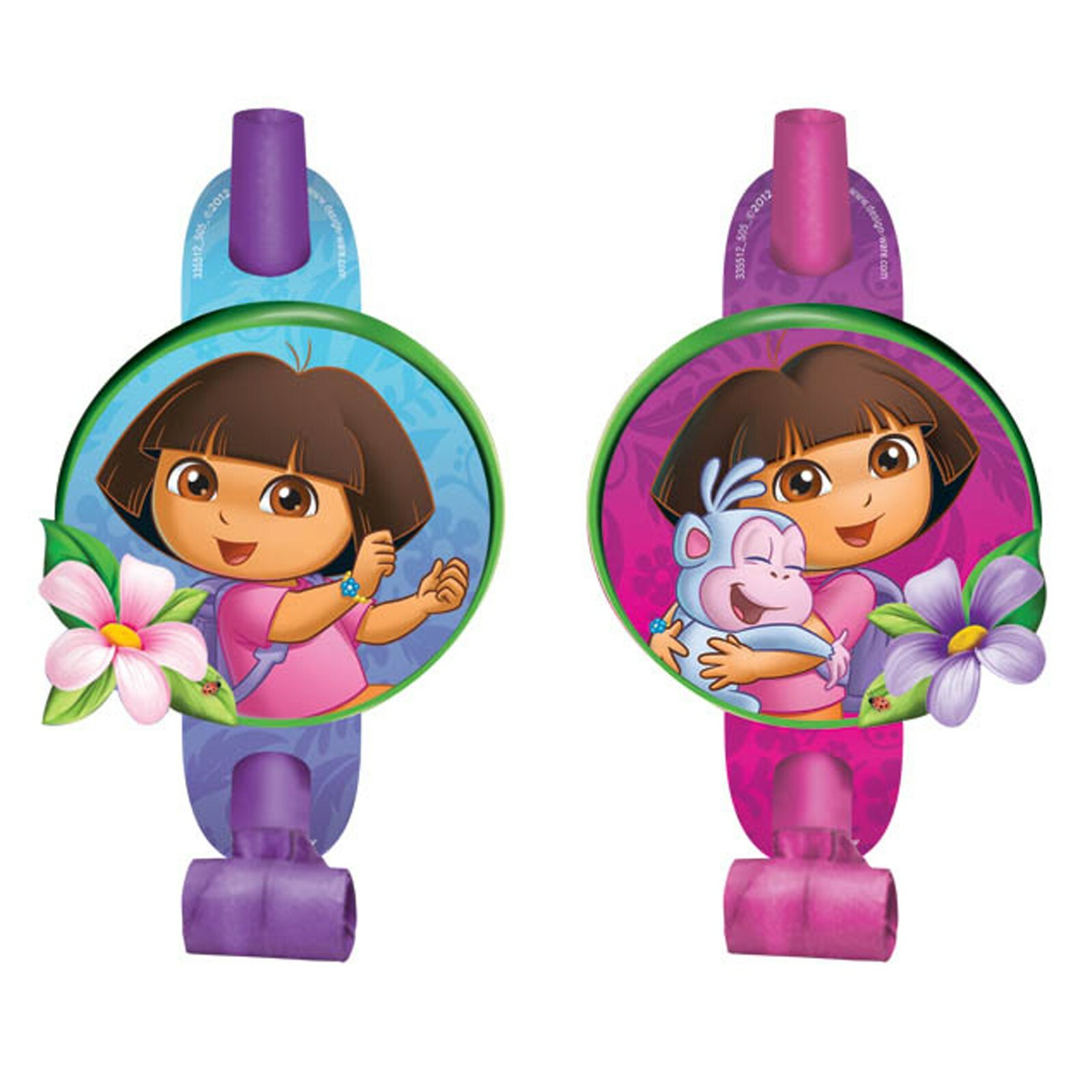 Dora The Explorer Party Blowers (Pack of 8)