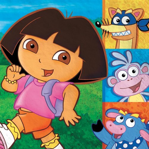 Dora The Explorer Large Napkins / Serviettes (Pack of 16)