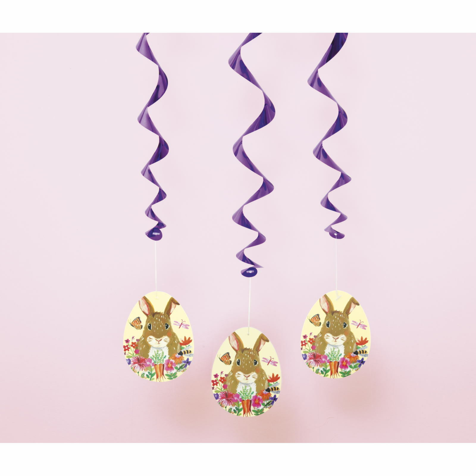 Easter Garden Swirl Decorations (Pack of 3)