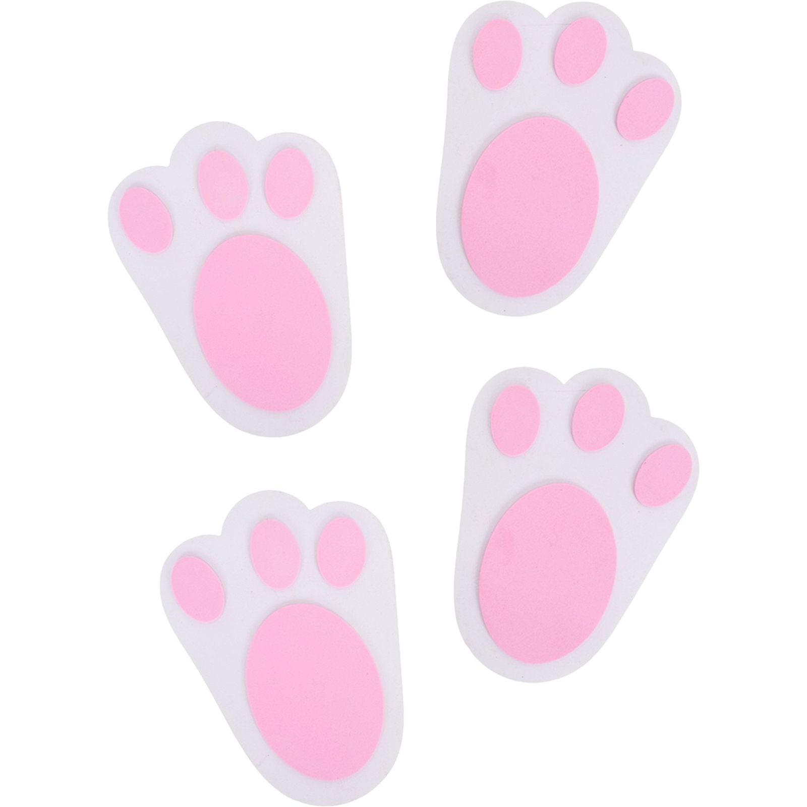 Easter Bunny Foam Paw Prints (Pack of 4) 