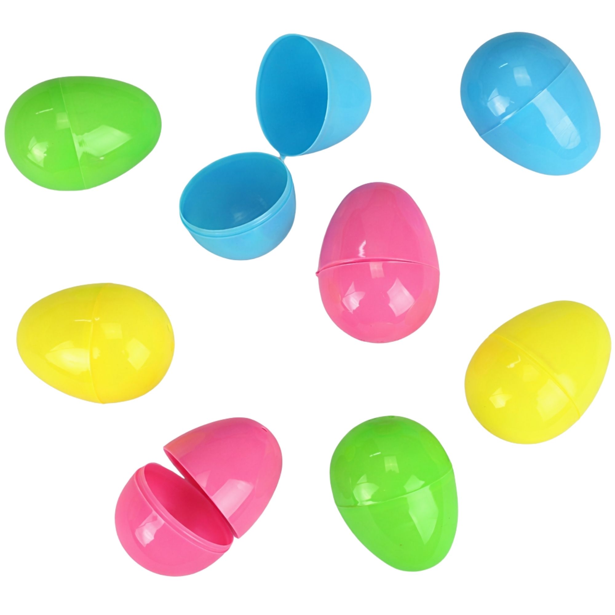 Pastel Fillable Plastic Easter Eggs 6cm (Pack of 8)
