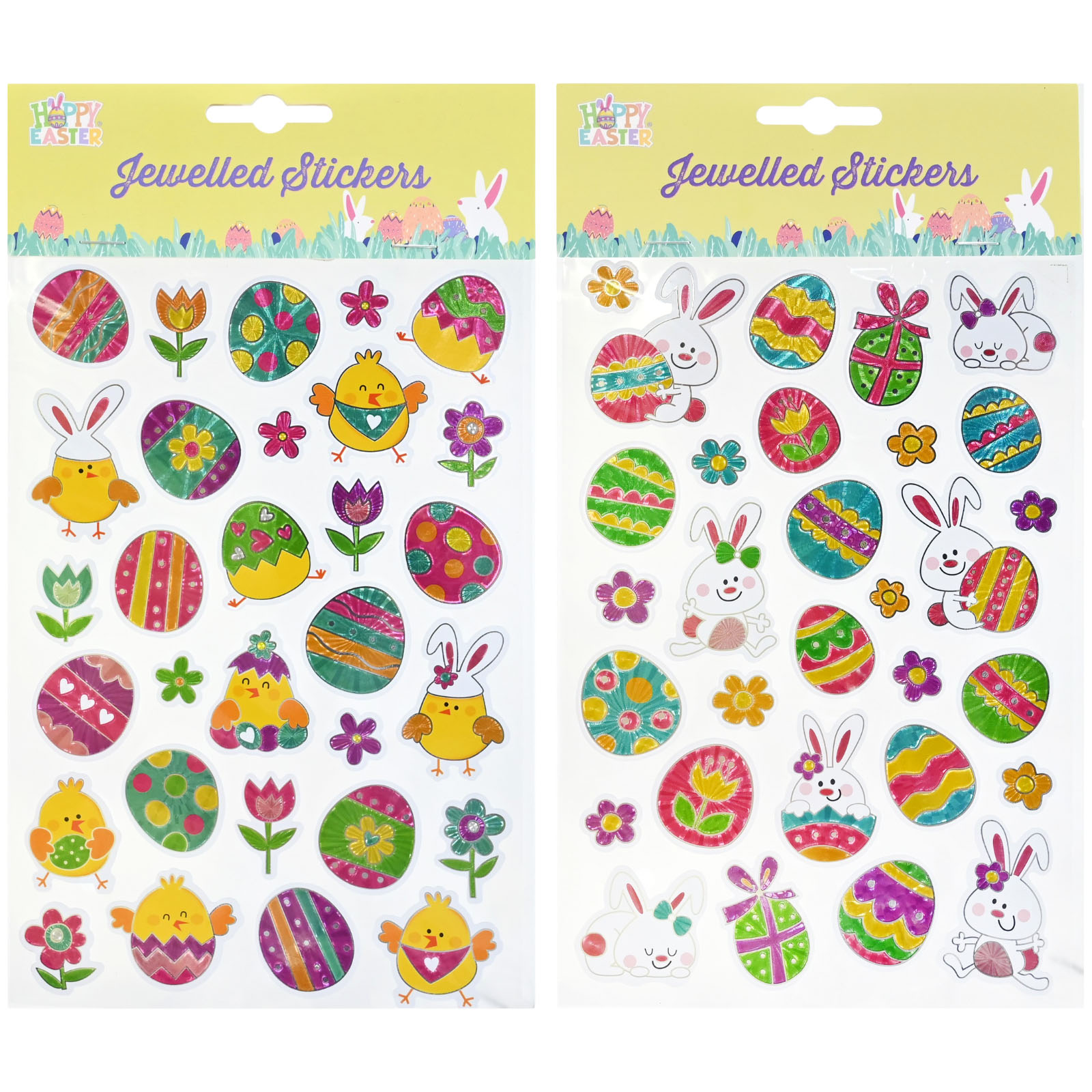 Pack of 30 Hoppy Easter Stickers Assorted