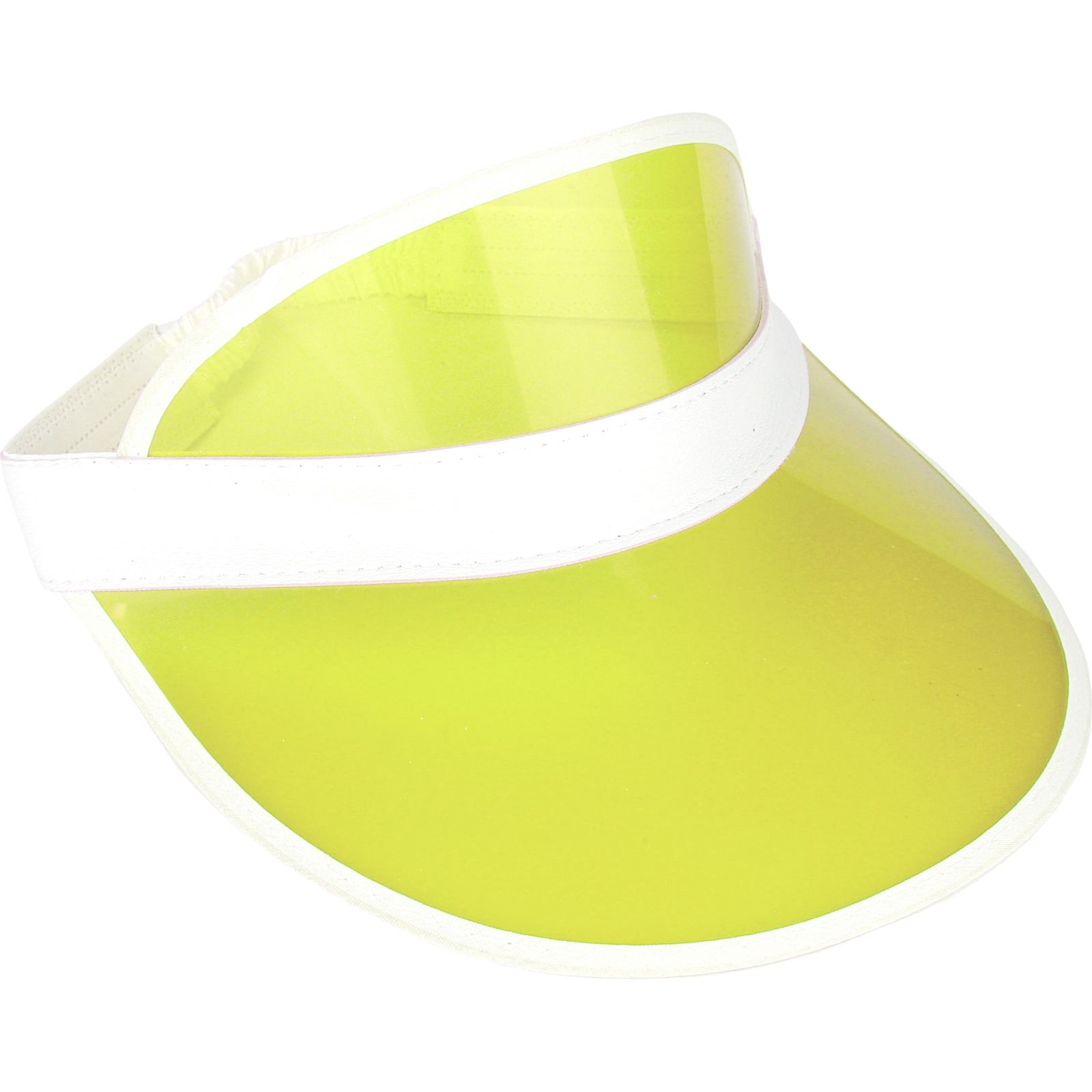 80's Yellow And White Rim Visor