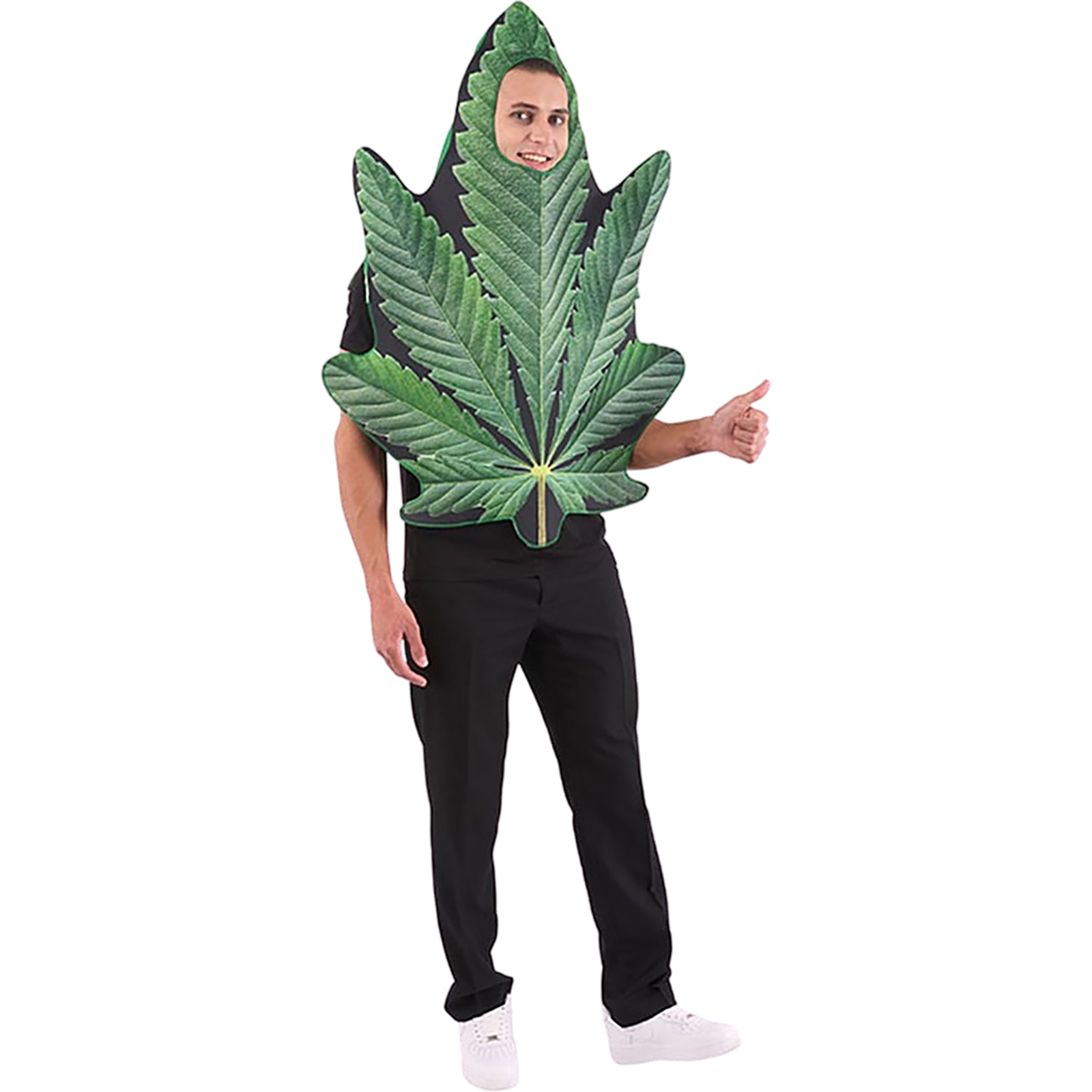 Adult Cannabis Leaf Costume One Size