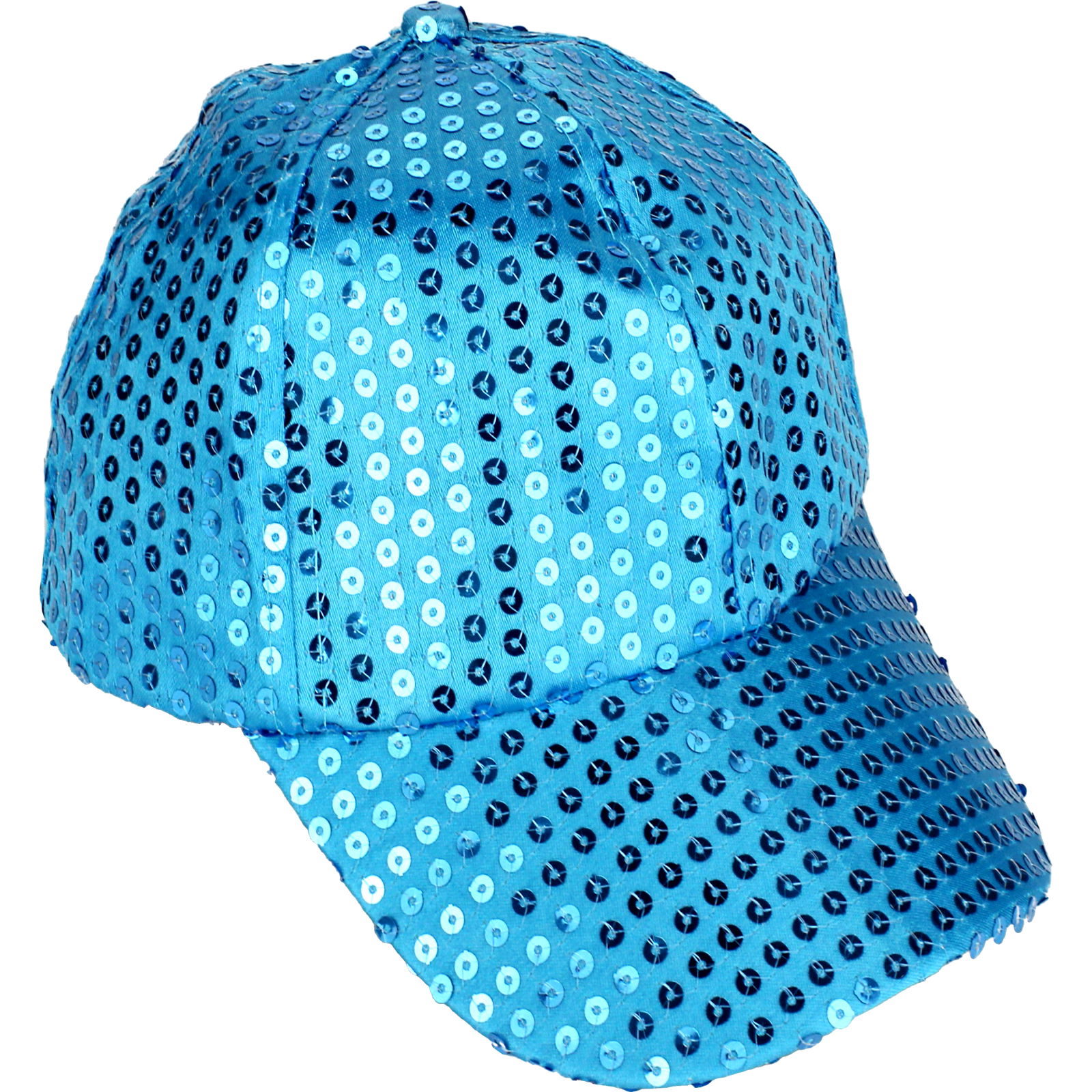 Blue Sequin Baseball Cap