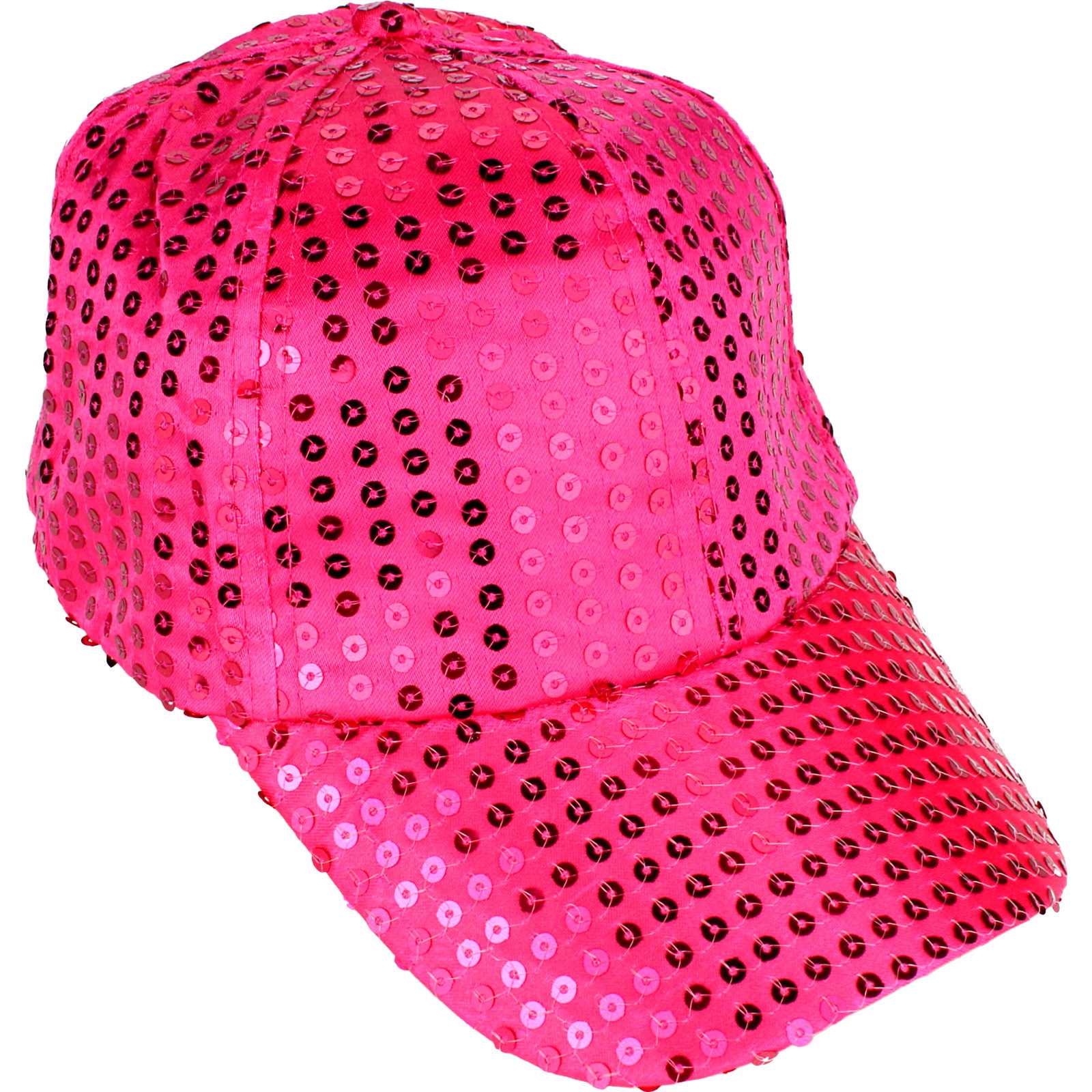 Hot Pink Sequin Baseball Cap