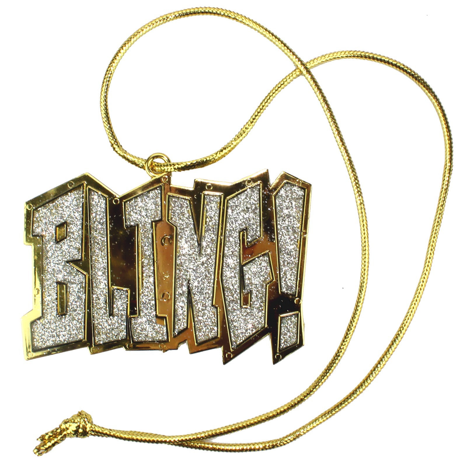 Gold Plastic Bling Necklace