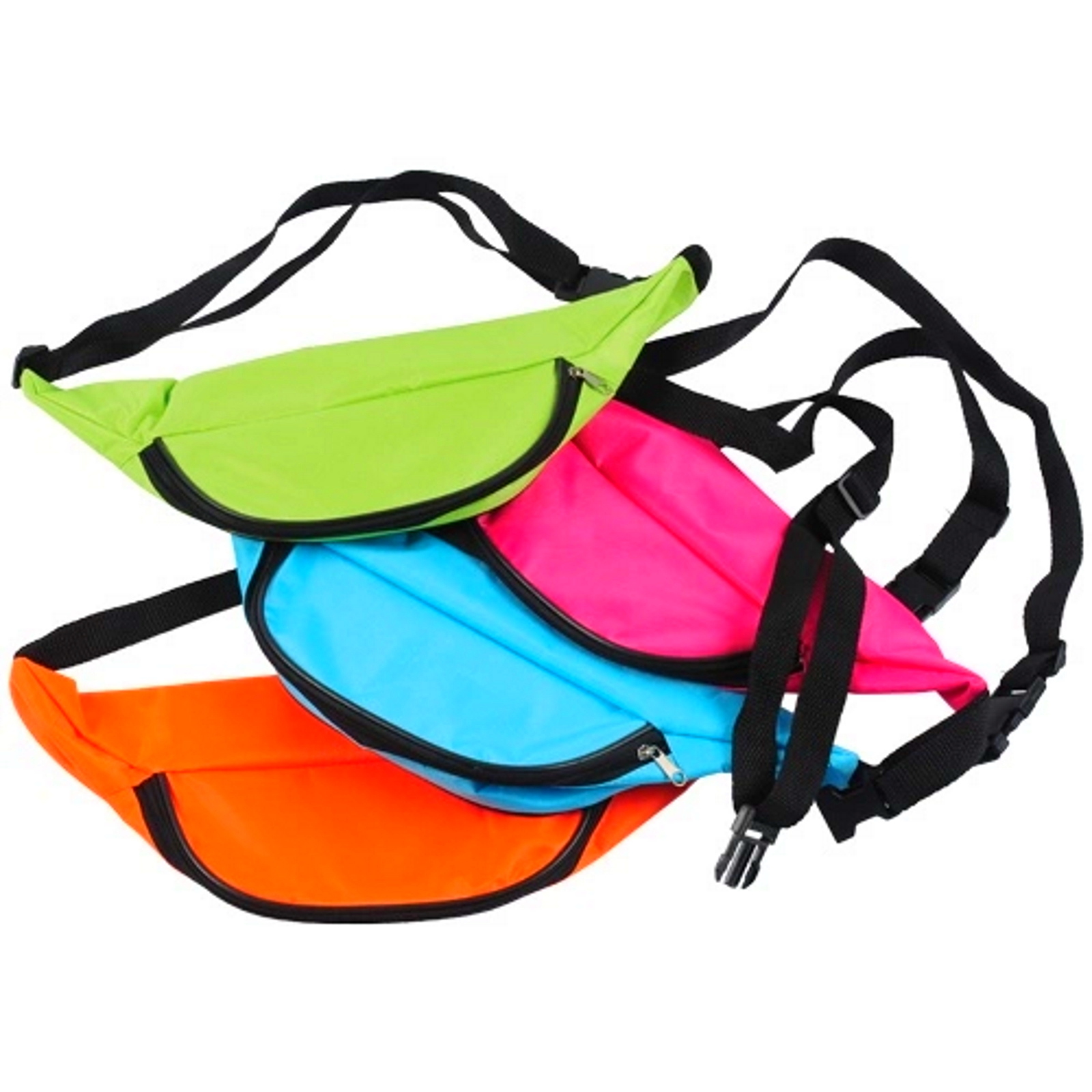 Neon Bum Bags (Pack of 12)