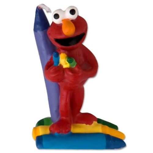 Elmo with Crayons Candle