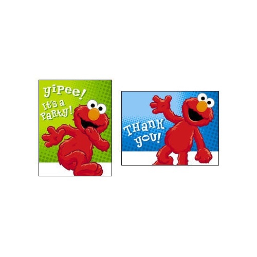Elmo Party Invitations & Thank You Cards (8 of each)