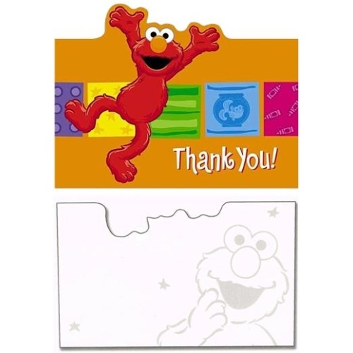 Elmo Party Thank You Cards (Pack of 8)