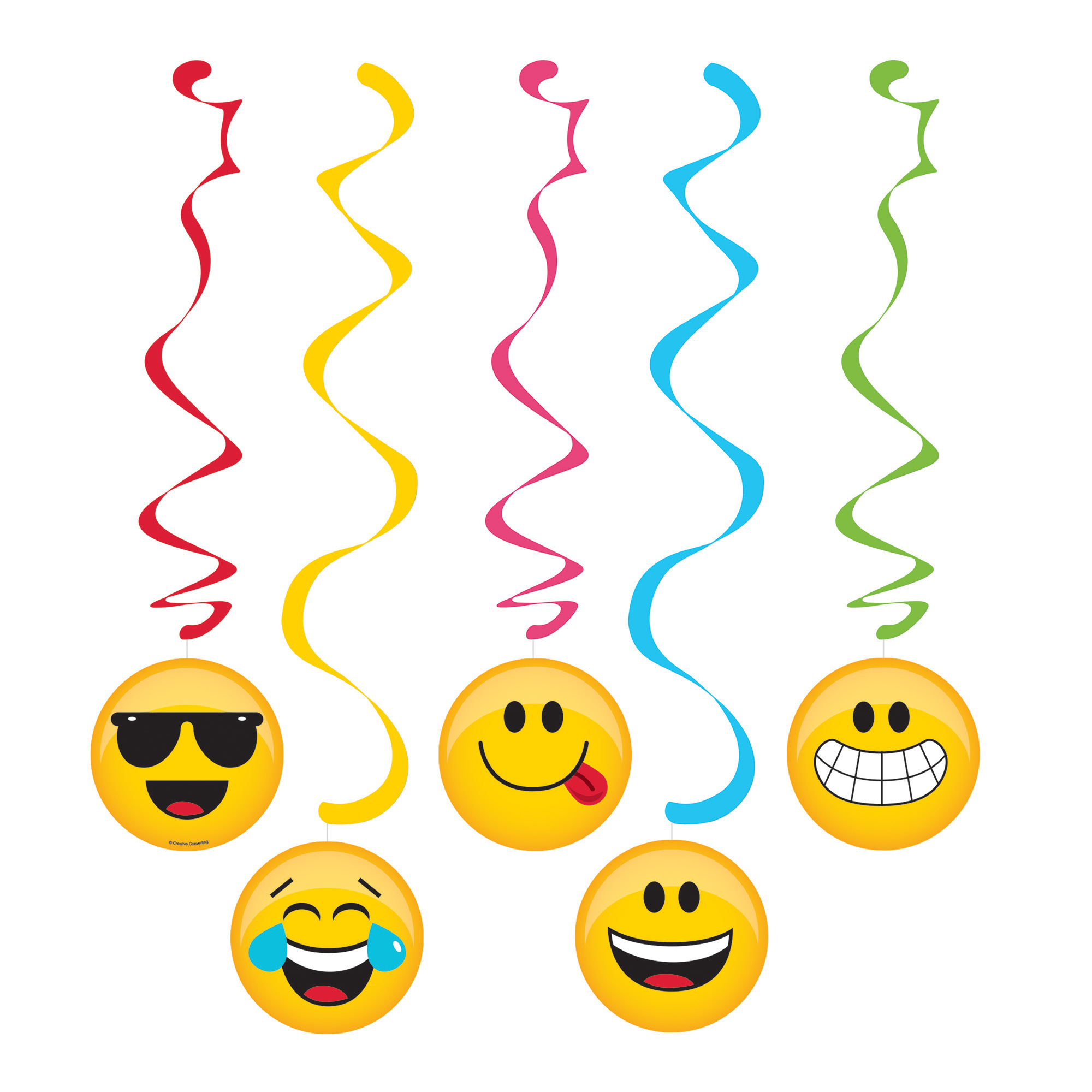 Emoji Dangling Decorations (Pack of 5)