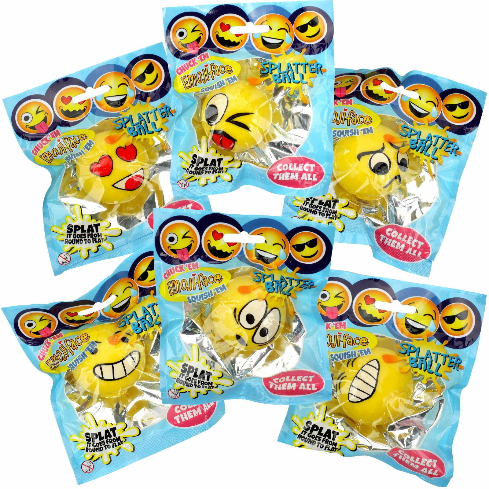 Emoji Face Splatter Ball