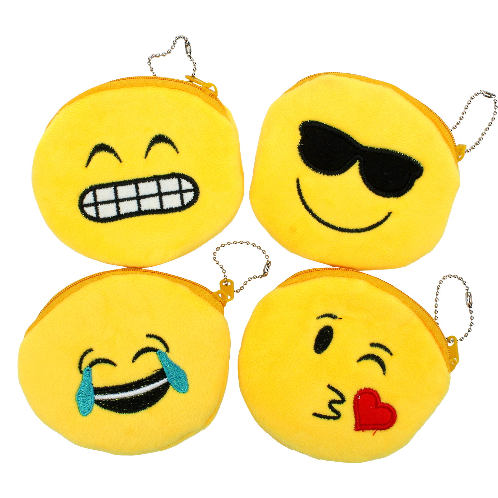 Emoji Face Keyring Purse
