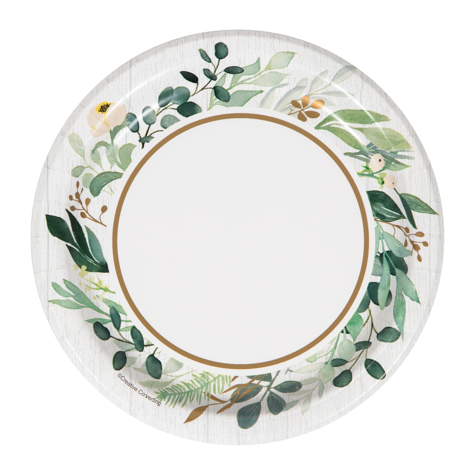 Eucalyptus Greens Small Paper Plates (Pack of 8)