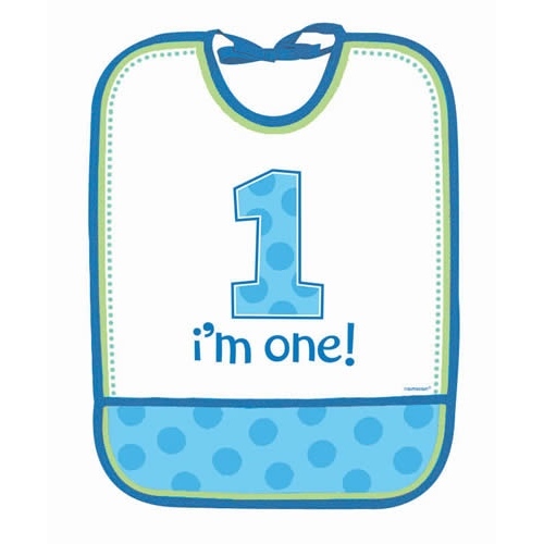 Boys 1st Birthday Bib