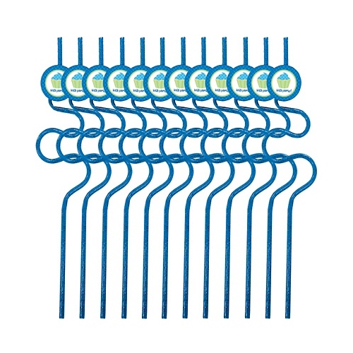 Boys Birthday Krazy Straws (Pack of 12)