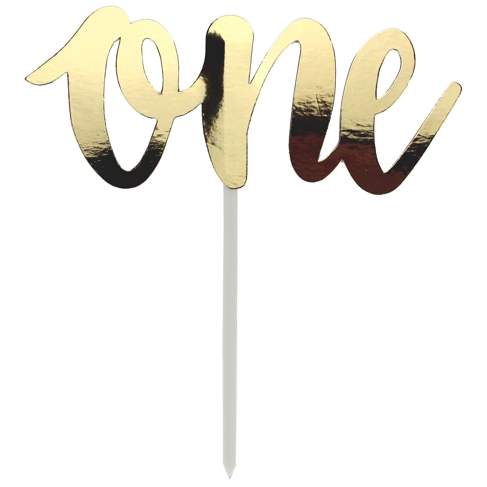 Gold Foil One Cake Topper