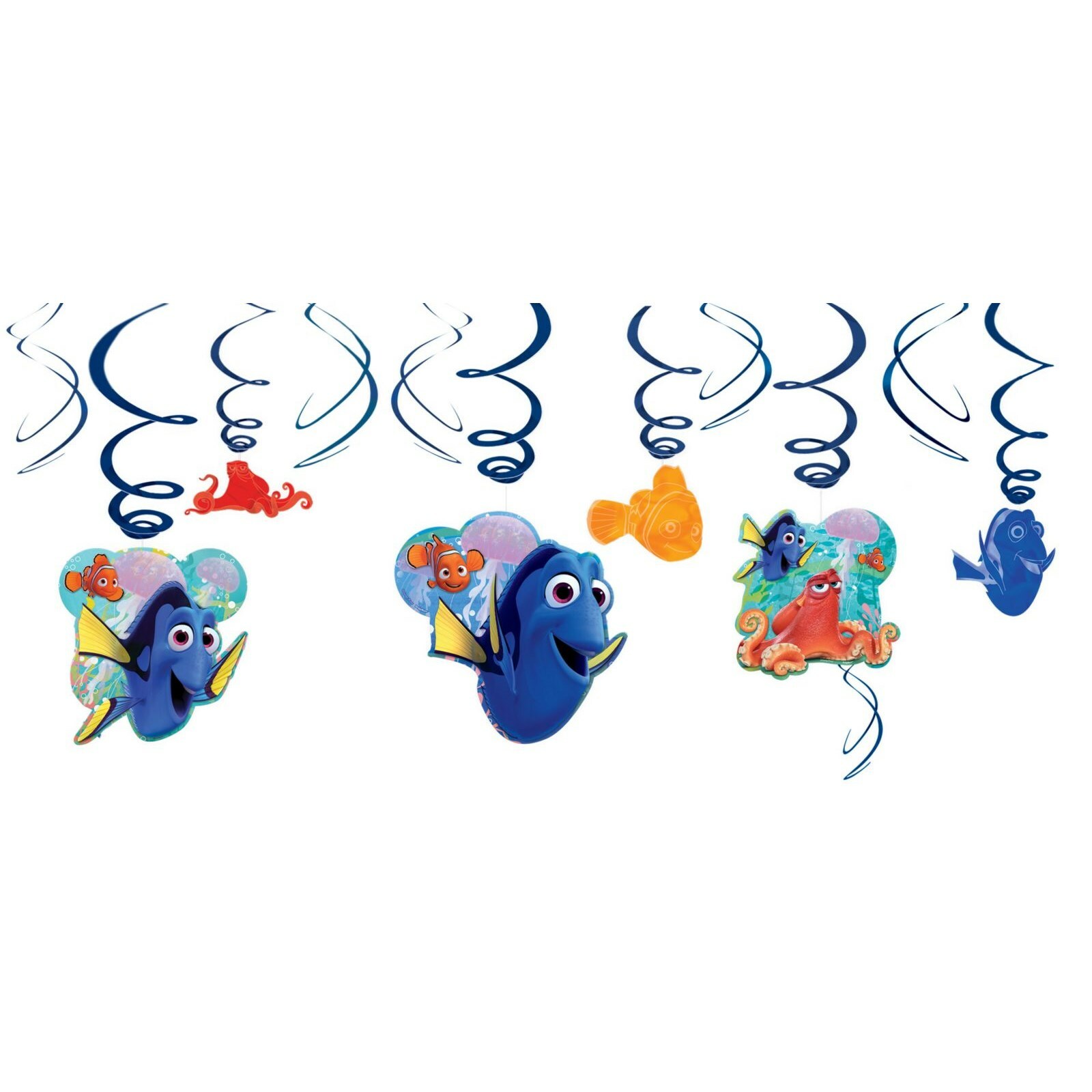 Finding Dory Swirl Decorations (Pack of 12)